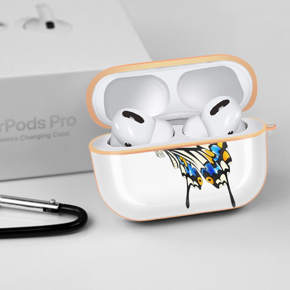 鬼滅の刃（きめつのやいば）蟲柱-胡蝶 しのぶ／こちょう しのぶ Kochou Shinobu 【AirPods Pro用】ハードシェル保護ケース｜耐衝撃・防指紋・カラビナ付き商品仕様