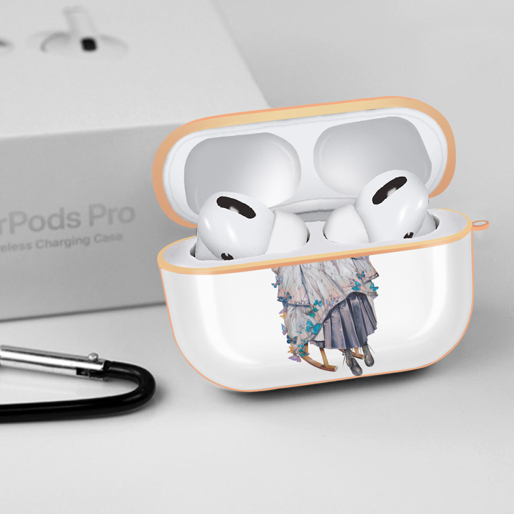 鬼滅の刃（きめつのやいば）蟲柱-胡蝶 しのぶ／こちょう しのぶ Kochou Shinobu 【AirPods Pro用】ハードシェル保護ケース｜耐衝撃・防指紋・カラビナ付き商品仕様