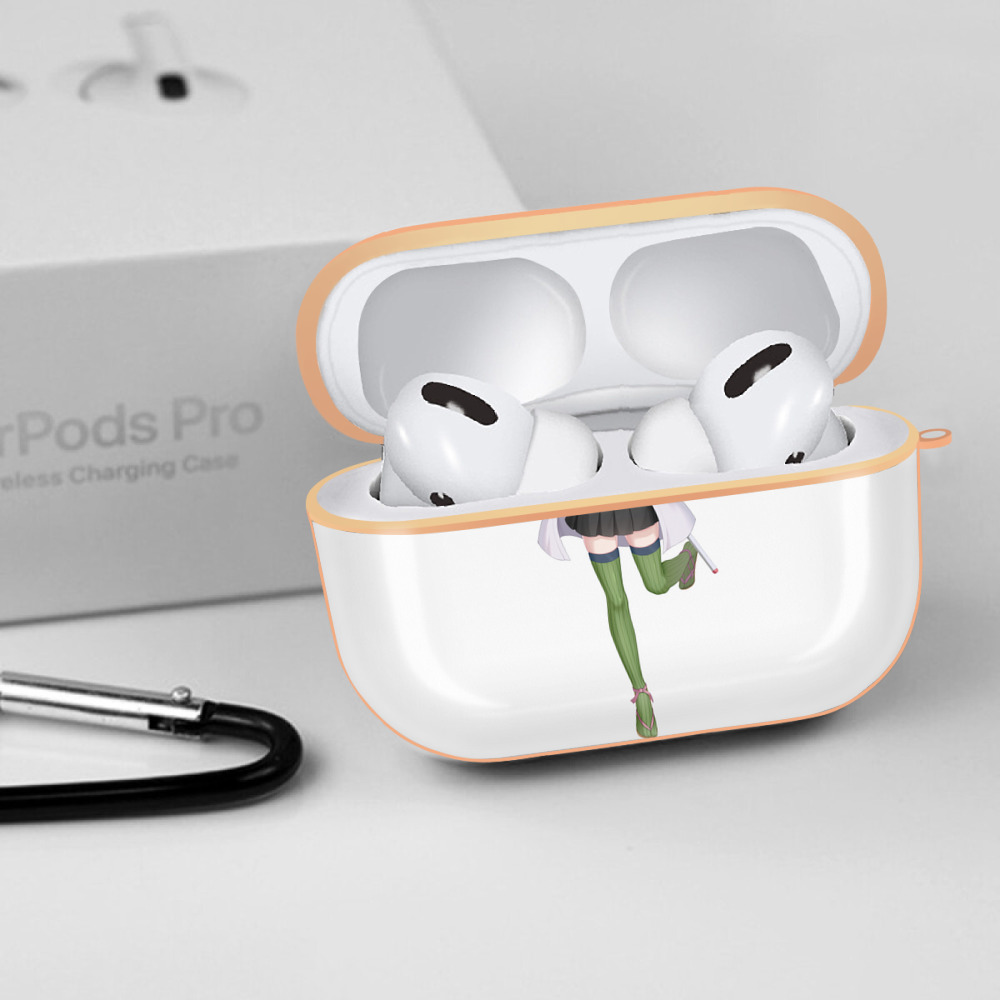 鬼滅の刃（きめつのやいば）恋柱-甘露寺 蜜璃／かんろじ みつり Kanroji Mitsuri 【AirPods Pro用】ハードシェル保護ケース｜耐衝撃・防指紋・カラビナ付き商品仕様