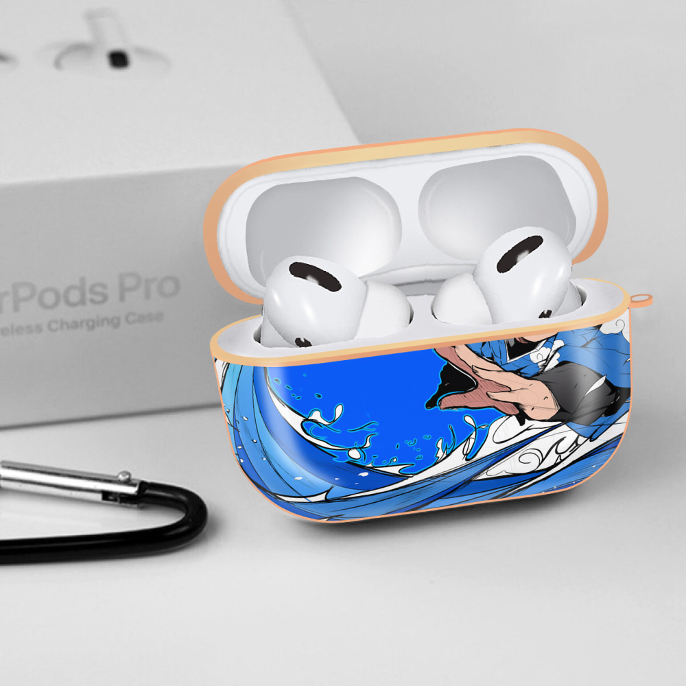 鬼滅の刃（きめつのやいば）竈門 炭治郎／かまど たんじろう Kamado Tanjirou 【AirPods Pro用】ハードシェル保護ケース｜耐衝撃・防指紋・カラビナ付き商品仕様