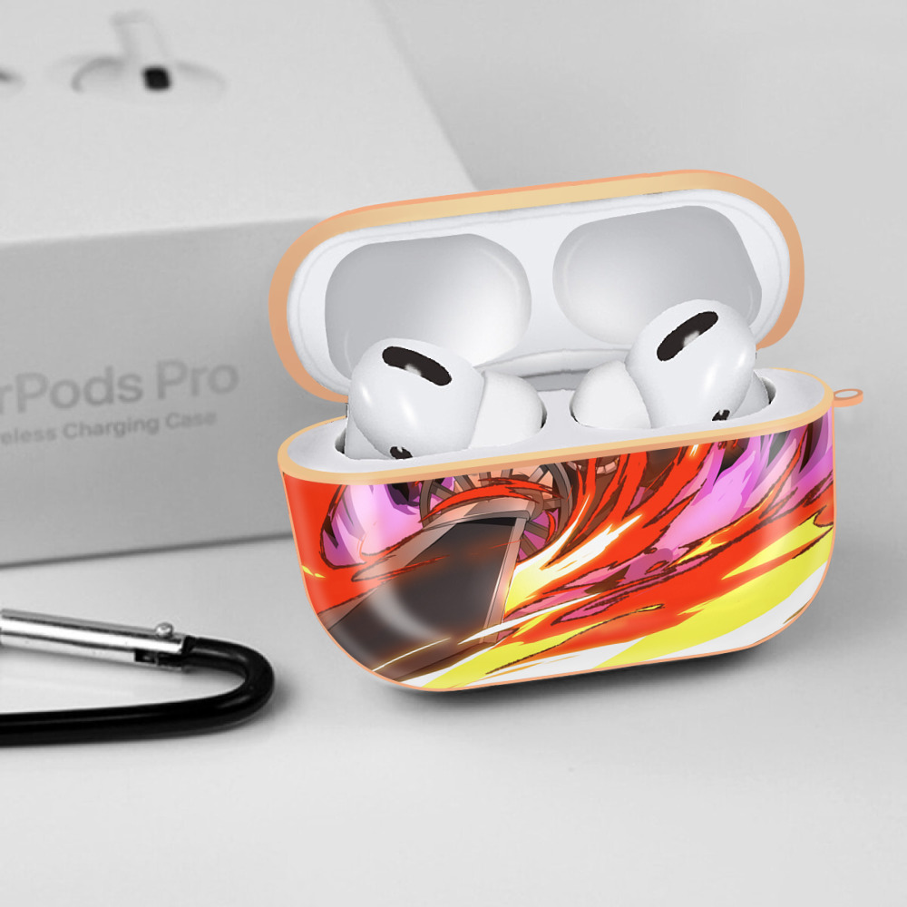 鬼滅の刃（きめつのやいば）竈門 炭治郎／かまど たんじろう Kamado Tanjirou 【AirPods Pro用】ハードシェル保護ケース｜耐衝撃・防指紋・カラビナ付き商品仕様