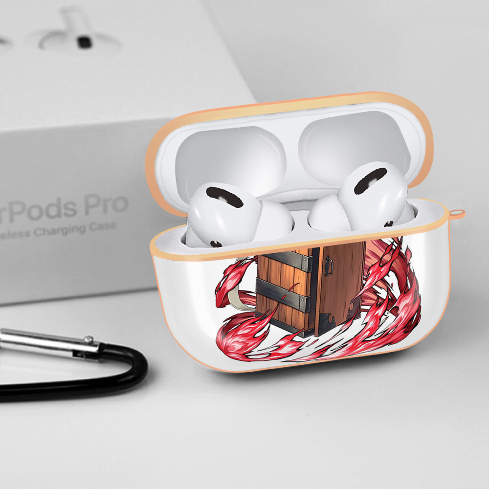 鬼滅の刃（きめつのやいば）竈門 禰󠄀豆子／かまど ねずこ Kamado Nezuko 【AirPods Pro用】ハードシェル保護ケース｜耐衝撃・防指紋・カラビナ付き商品仕様