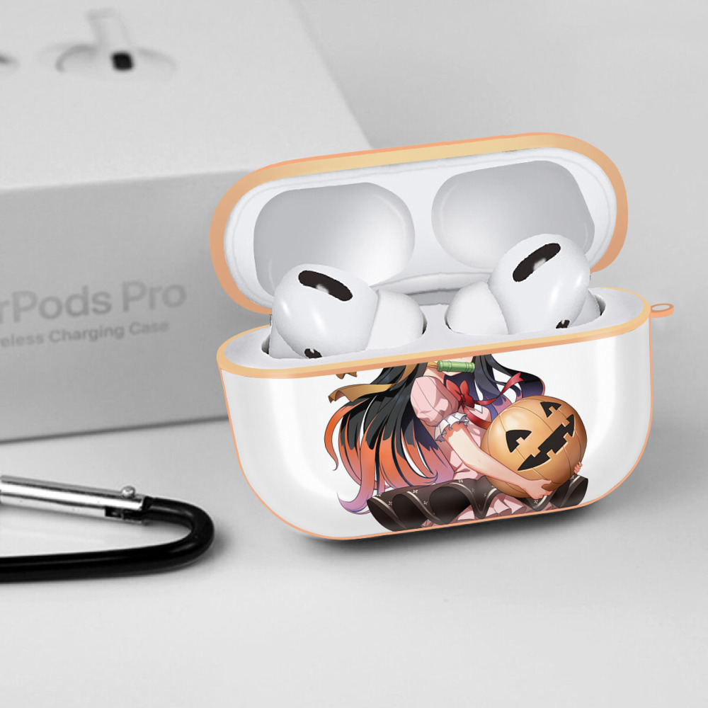 鬼滅の刃（きめつのやいば）竈門 禰󠄀豆子／かまど ねずこ Kamado Nezuko 【AirPods Pro用】ハードシェル保護ケース｜耐衝撃・防指紋・カラビナ付き商品仕様