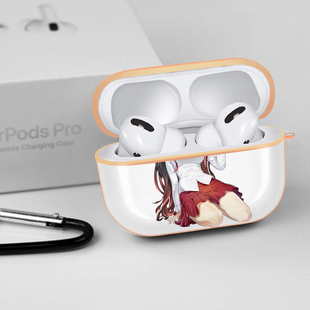 鬼滅の刃（きめつのやいば）竈門 禰󠄀豆子／かまど ねずこ Kamado Nezuko 【AirPods Pro用】ハードシェル保護ケース｜耐衝撃・防指紋・カラビナ付き商品仕様