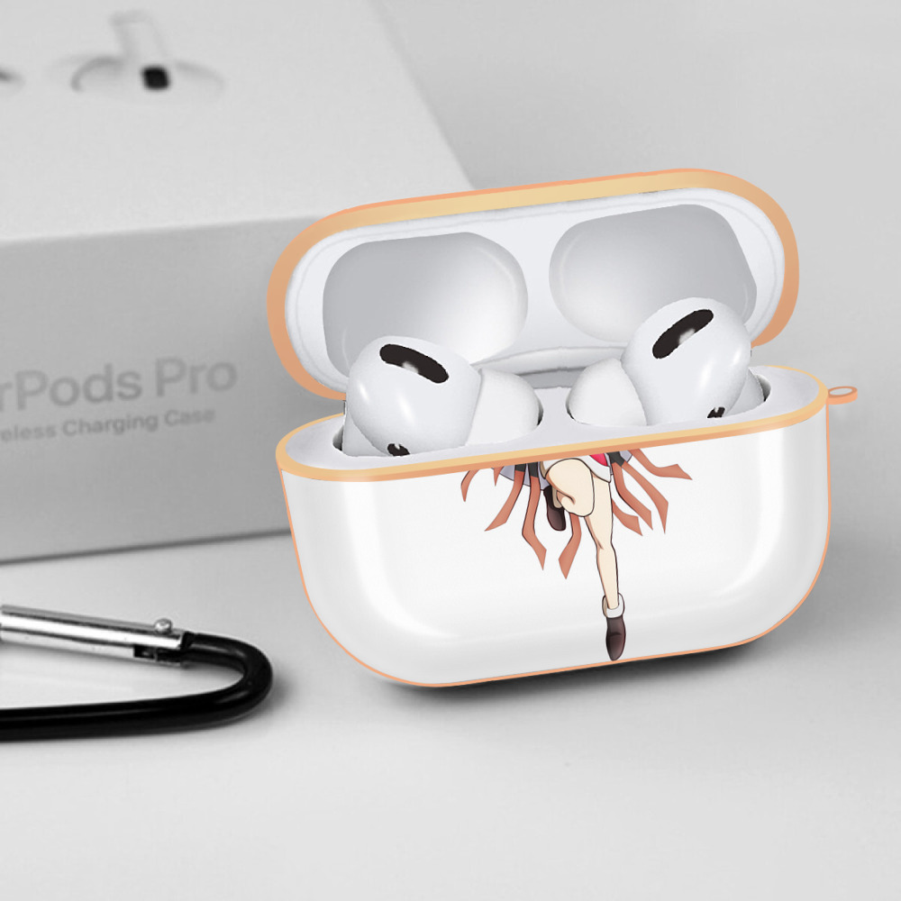 鬼滅の刃（きめつのやいば）竈門 禰󠄀豆子／かまど ねずこ Kamado Nezuko 【AirPods Pro用】ハードシェル保護ケース｜耐衝撃・防指紋・カラビナ付き商品仕様