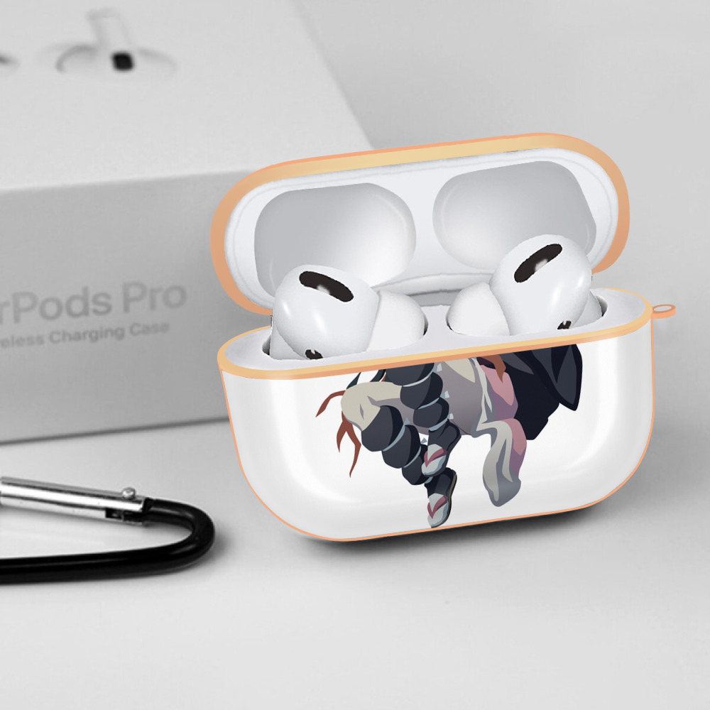 鬼滅の刃（きめつのやいば）竈門 禰󠄀豆子／かまど ねずこ Kamado Nezuko 【AirPods Pro用】ハードシェル保護ケース｜耐衝撃・防指紋・カラビナ付き商品仕様