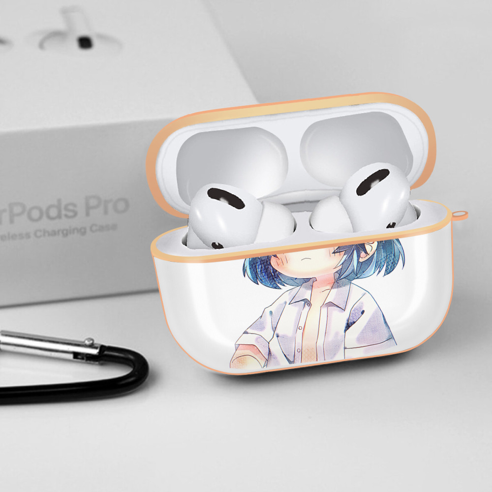 鬼滅の刃（きめつのやいば）嘴平 伊之助／はしびら いのすけ Hashibira Inosuke 【AirPods Pro用】ハードシェル保護ケース｜耐衝撃・防指紋・カラビナ付き商品仕様
