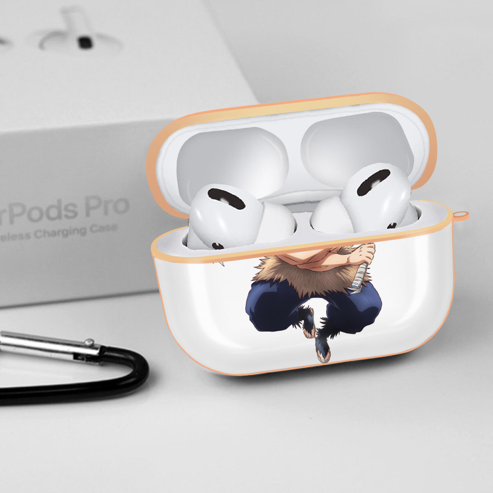 鬼滅の刃（きめつのやいば）嘴平 伊之助／はしびら いのすけ Hashibira Inosuke 【AirPods Pro用】ハードシェル保護ケース｜耐衝撃・防指紋・カラビナ付き商品仕様