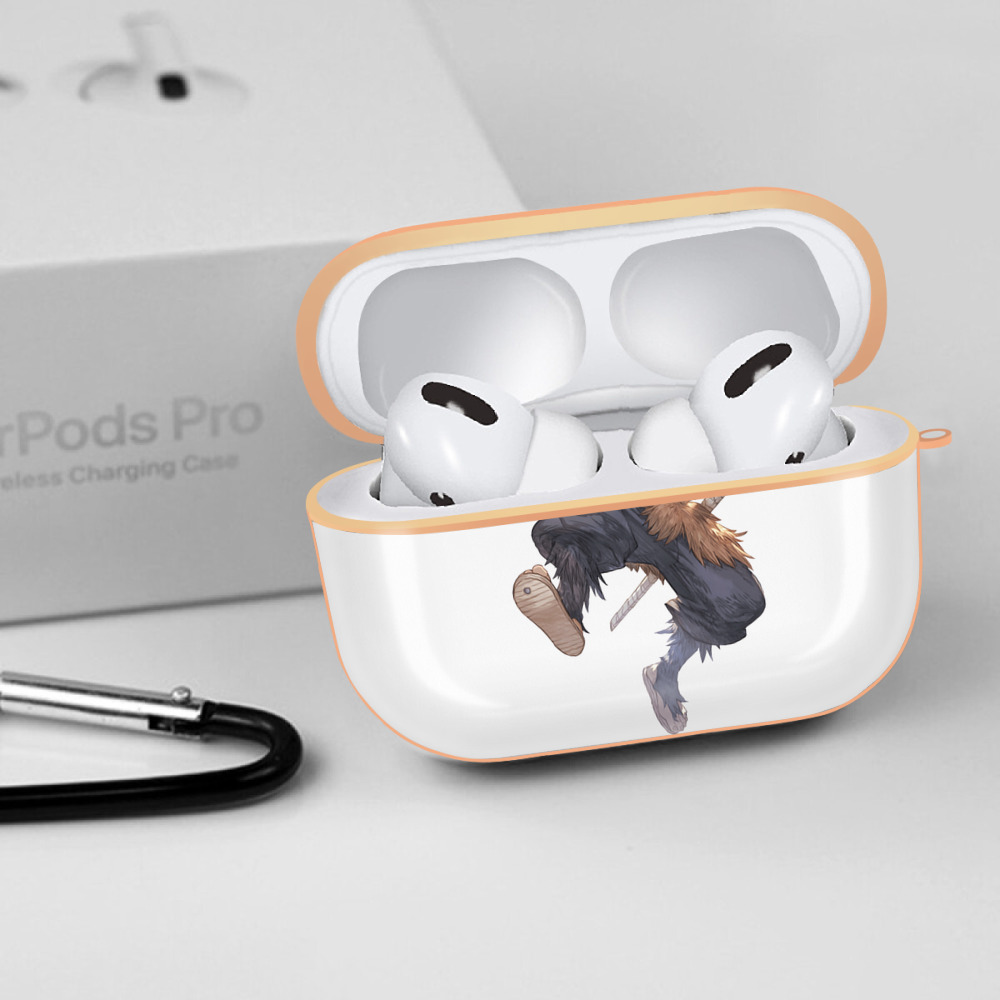 鬼滅の刃（きめつのやいば）嘴平 伊之助／はしびら いのすけ Hashibira Inosuke 【AirPods Pro用】ハードシェル保護ケース｜耐衝撃・防指紋・カラビナ付き商品仕様