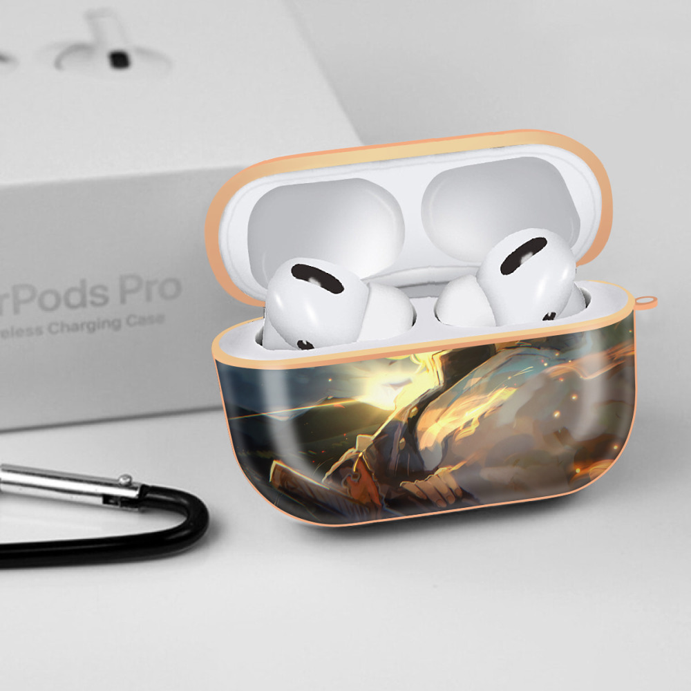 炎柱-煉󠄁獄 杏寿郎／れんごく きょうじゅろう Rengoku Kyoujurou 【AirPods Pro用】ハードシェル保護ケース｜耐衝撃・防指紋・カラビナ付き商品仕様