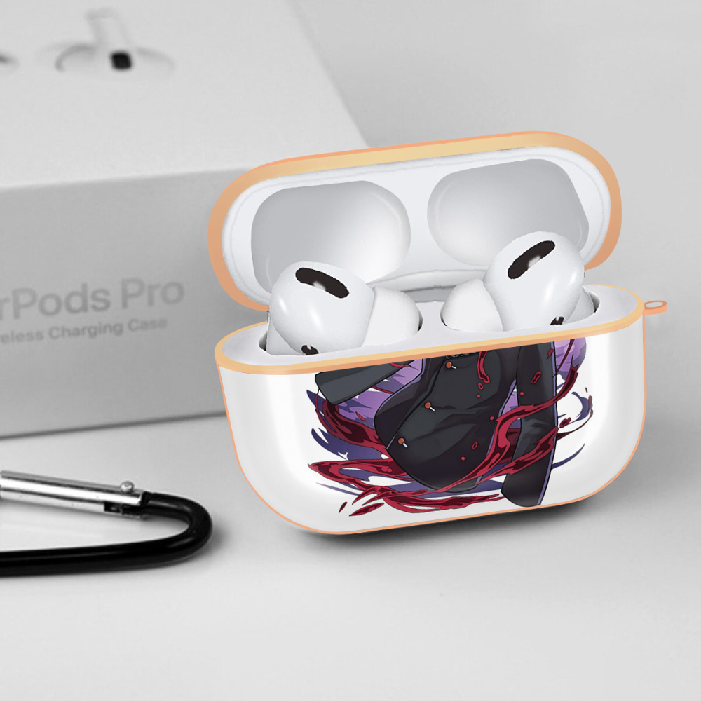 鬼滅の刃（きめつのやいば）鬼舞辻 無惨／きぶつじ むざん Kibutsuji Muzan 【AirPods Pro用】ハードシェル保護ケース｜耐衝撃・防指紋・カラビナ付き商品仕様